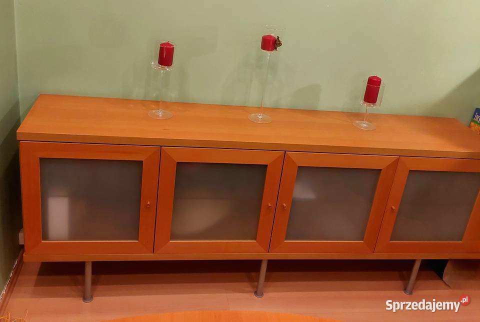 Komoda IKEA szerokość 195 szklane półki Nowa Iwiczna sprzedam