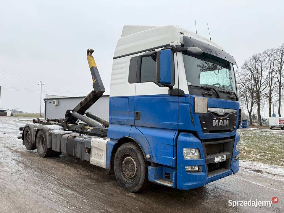 MAN TGX 480 Hakowiec Ciężarówka Kontener do Kołodziejewo