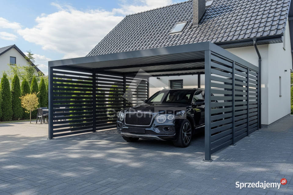 CarPort PREMIUM wiata samochodowa 6x5 dodatkowa