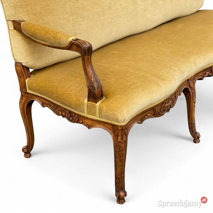 Sofa trzyosobowa w stylu ludwikowskim orzech sprzedam