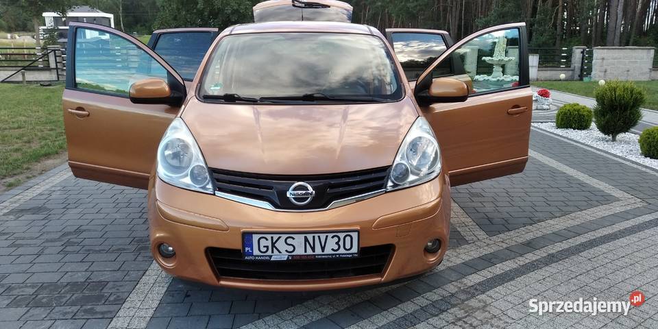 NISSAN NOTE LIFT14 KAT Z KLIMĄ POMARANĆŻOWOZŁOTY