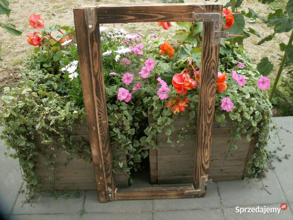 Stare okno loft lustro obraz rama okienna 47x85 Ełk