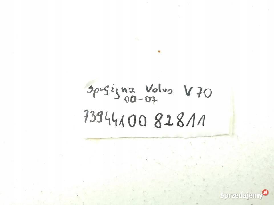 SPRĘŻYNA TYŁ TYLNA VOLVO V70 II 19992008 osobowe