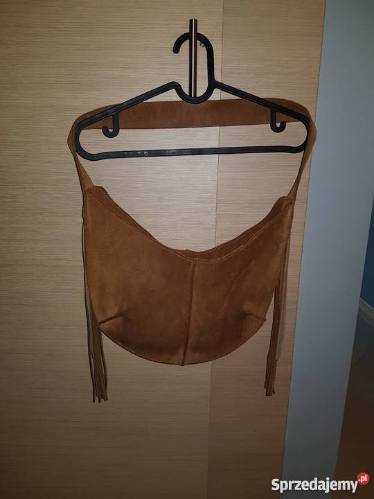 Torba skórzana brązowa z Meksyku brązowy/beżowy