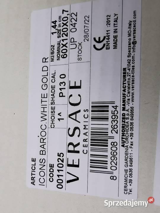 Versace Icons White Gold płytki 60x120 Płytki ścienne Poskwitów