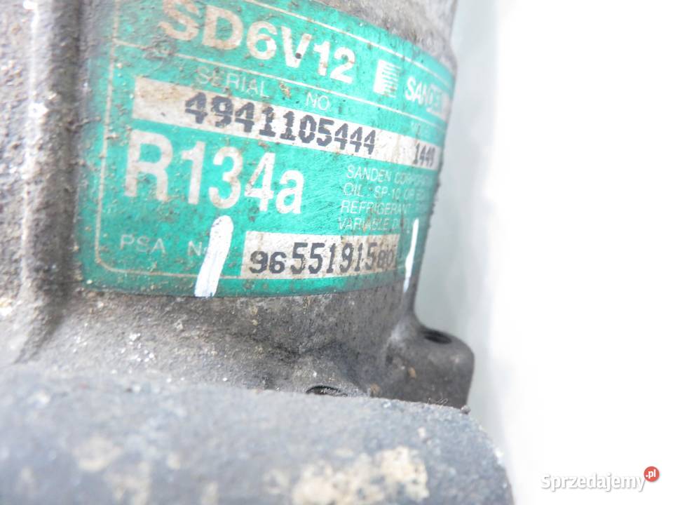 KOMPRESOR KLIMATYZACJI PEUGEOT 307 20 9655191580 osobowe Kompresory klimatyzacji małopolskie
