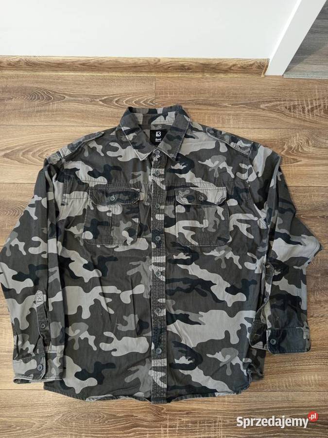 Koszula męska Brandit Grey Camo Rozmiar 4XL Gdańsk