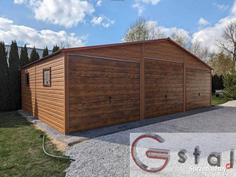 garaż blaszany 9x6 drewnopodobny Nowy Targ