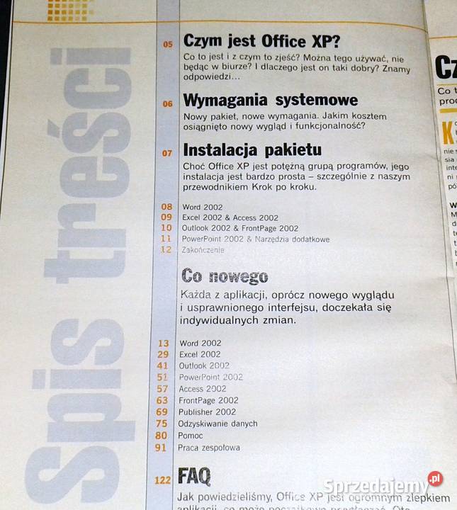 Microsoft Office XP Kompendium Mirosław Mencel miękka lubelskie Chełm