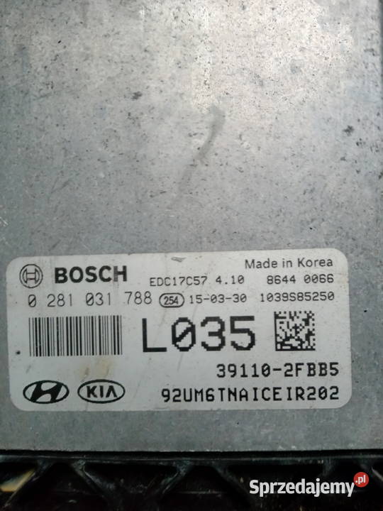 Kia Sorento komputer kluczyk silnika 0281031788 Układ elektryczny Radom