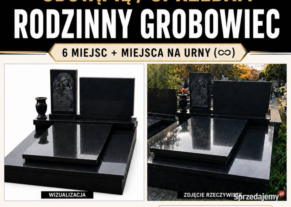 Odstąpie rodzinny grobowiec 6 miejsc miejsca na Kraków