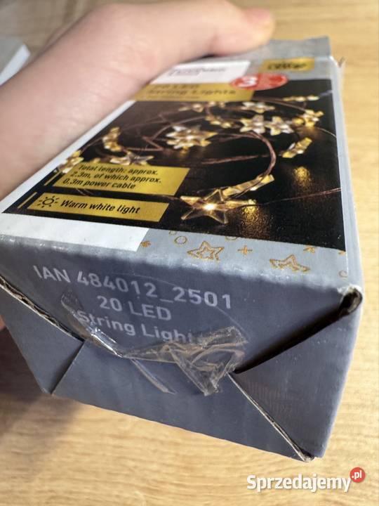 Lampki choinkowe gwiazdki 20x LED 23 m żółty Warszawa