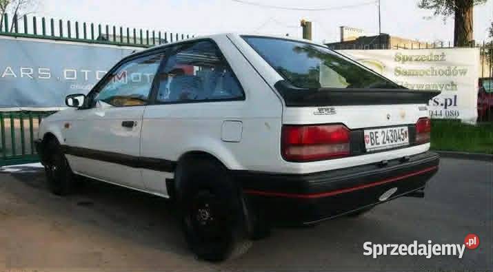 MAZDA 323 Turbo 16 16V FWD Żółte Tablice Rok produkcji 1988 mazowieckie Warszawa