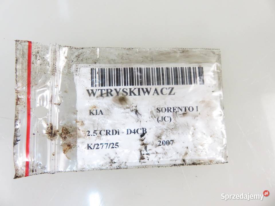 WTRYSKIWACZ KIA SORENTO I JC 25 CRDi 0445110275 osobowe Motoryzacja