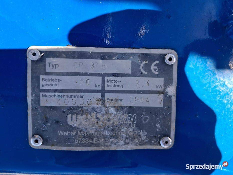 Zagęszczarka WEBER CR 3 180 Wacker neuson dpu Sułów