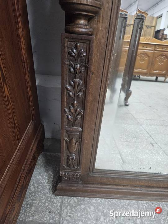 Potężne lustro eklektyczne małopolskie Nowy Sącz