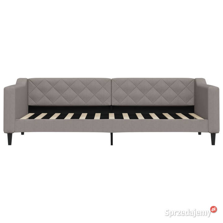 Sofa z materacem do spania kolor taupe tkanina mazowieckie Warszawa