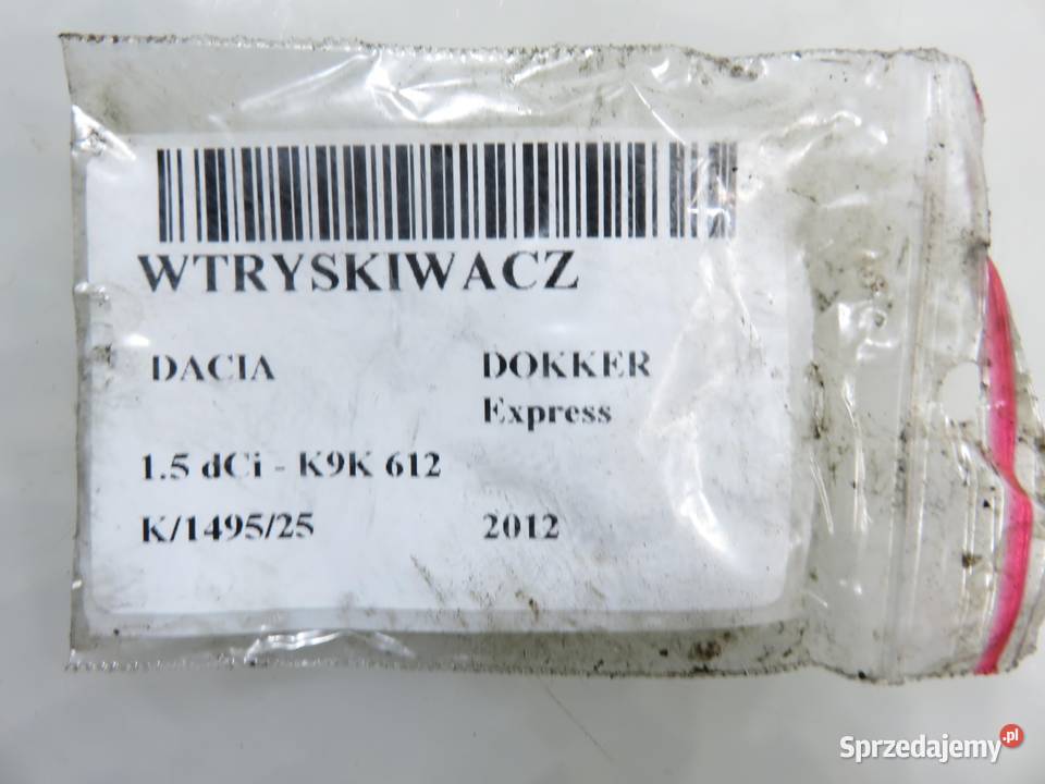 WTRYSKIWACZ DACIA DOKKER 15 dCi 0445110485