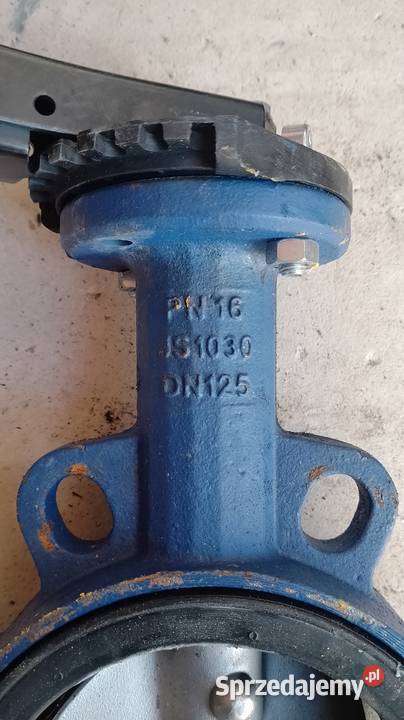 Zawór klapowy Dn 125 przepustnica
