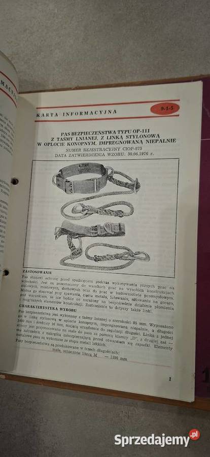 Ochrony Osobiste Katalog informator wyd CIOP PRL Łęczyca