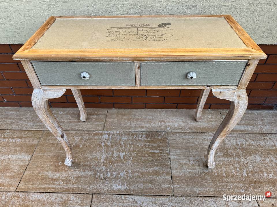 Konsola Ludwikowa schaby chic toaletka biurko mazowieckie Garwolin