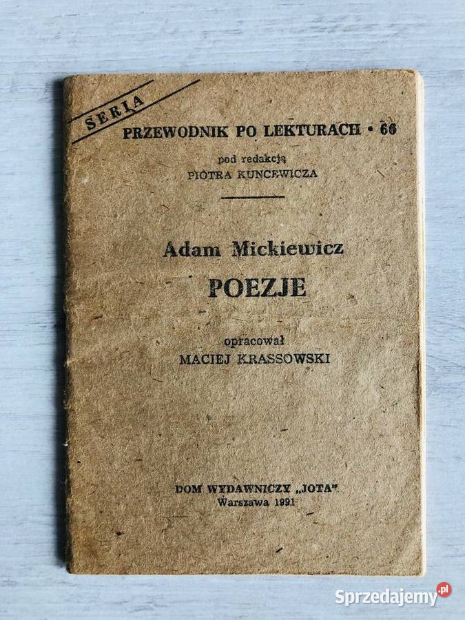 Adma Mickiewicz Poezja opracowanie Przewodnik łódzkie Łódź