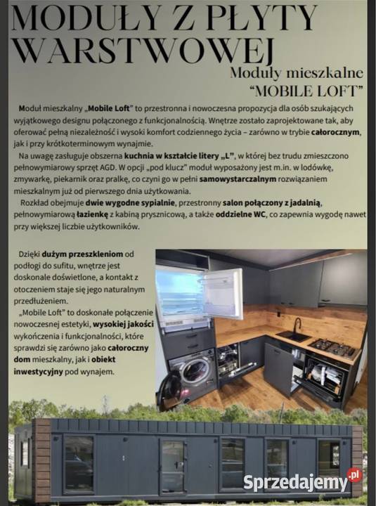 Na sprzedaż DOM MODUŁOWY mobilny Domy Gdańsk sprzedam