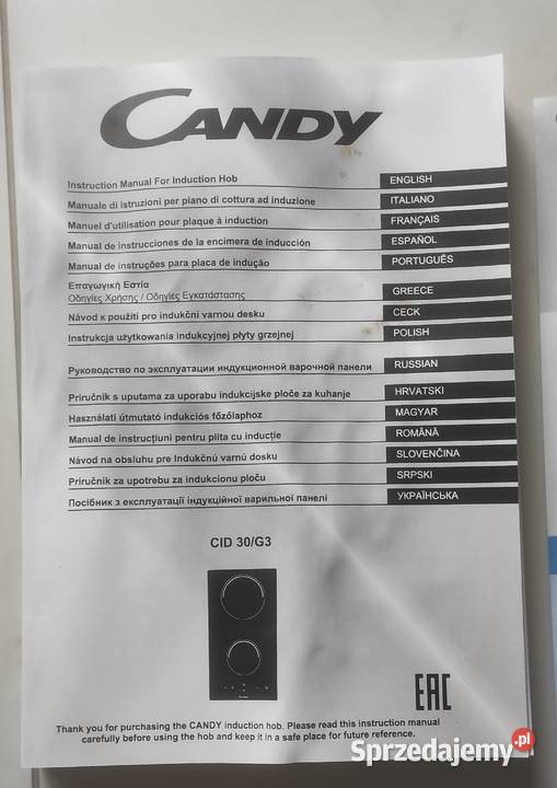 Płyta indukcyjna Candy CID 30G3 Rudziniec