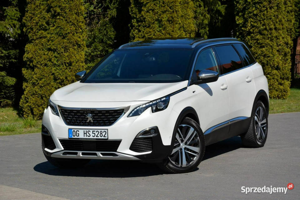 Peugeot 5008 GT Pack Biał Perła Skóry Radar ACC elektrochrom. lusterko wst. Ostrów Mazowiecka