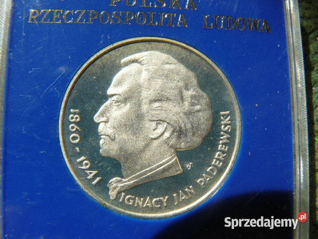 Paderewski srebrna moneta 100 zl w etui Rzeszów sprzedam