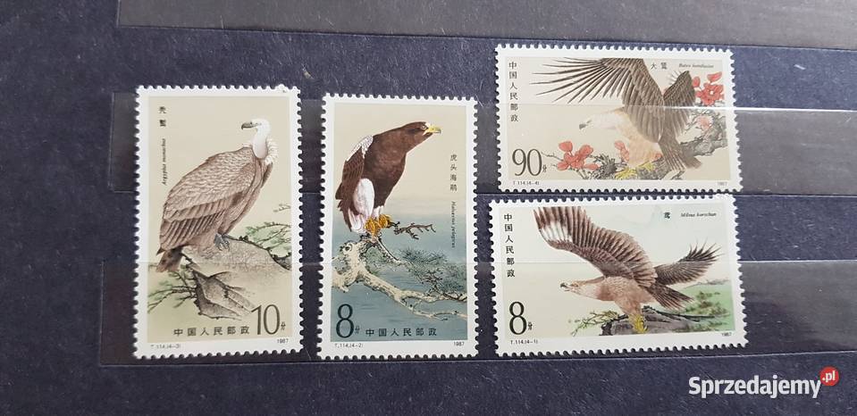 Znaczki chińskie Kwiaty i inne