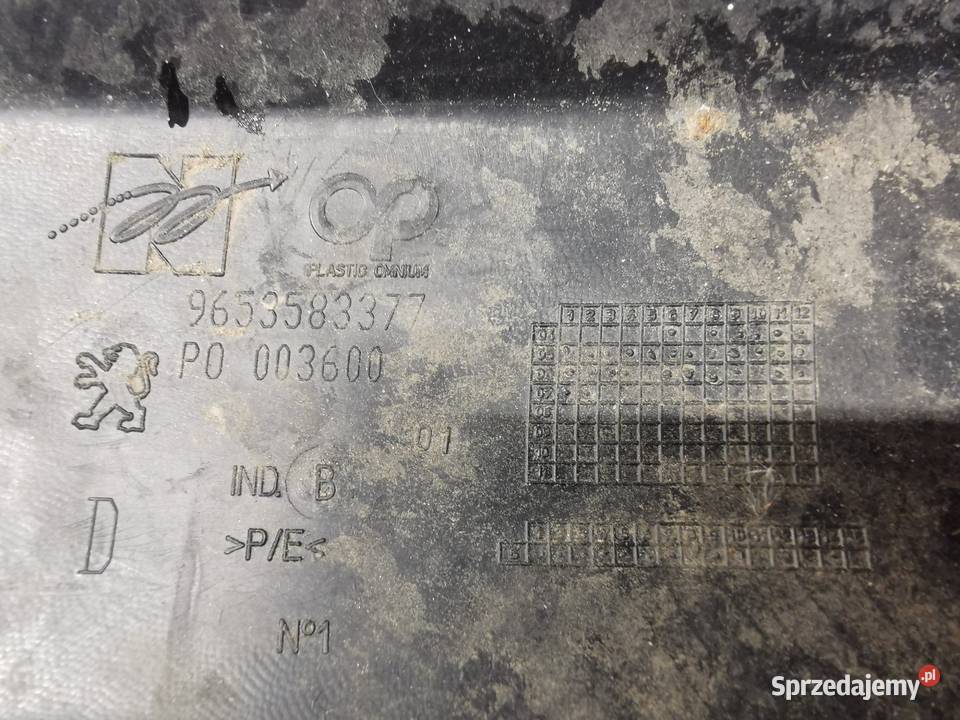 Listwa zaślepka zderzaka przód rh prawa 307 lift Sieraków sprzedam