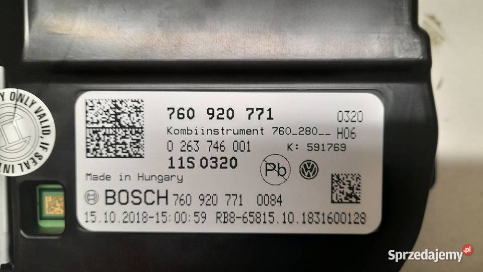 VW TOUAREG III licznik zegary 760920771 Goleniów sprzedam