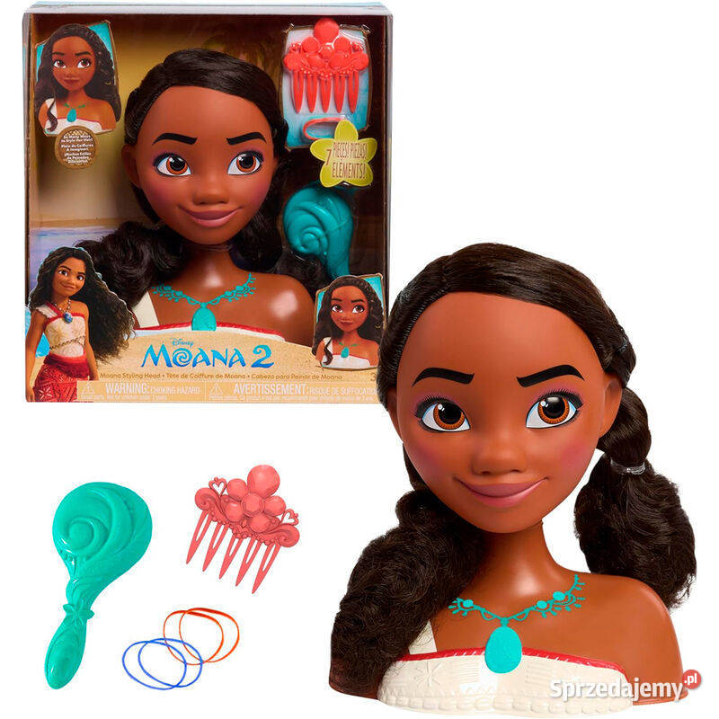 MOANA 2 VAIANA Głowa do czesania stylizacji Mogilany