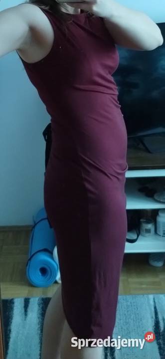 sukienka bordowa uniwersalna lubelskie Chełm