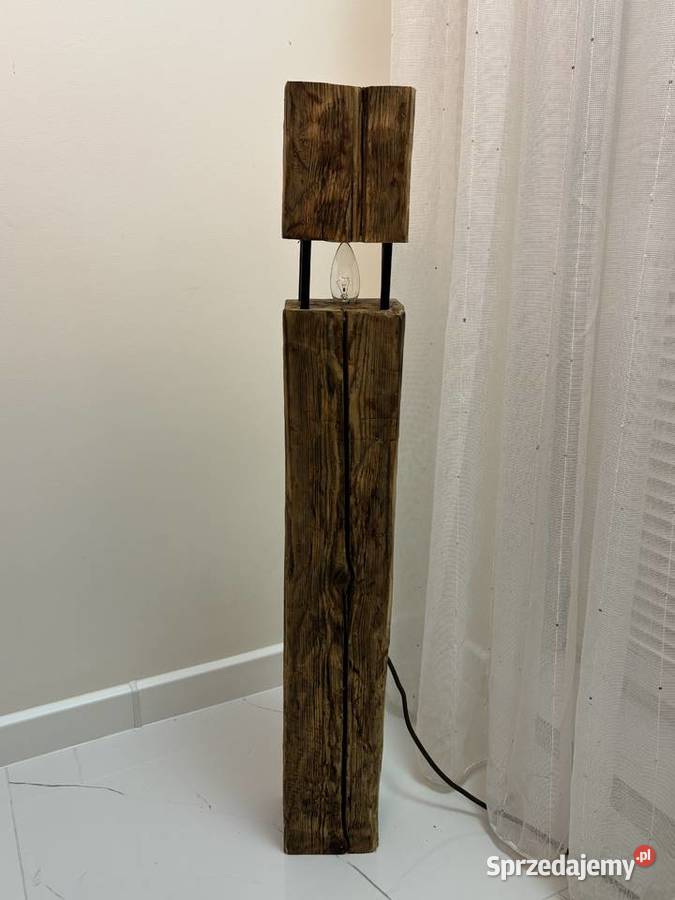 Rustykalna Lampa z Odzyskanej Belki 98 świętokrzyskie Końskie sprzedam