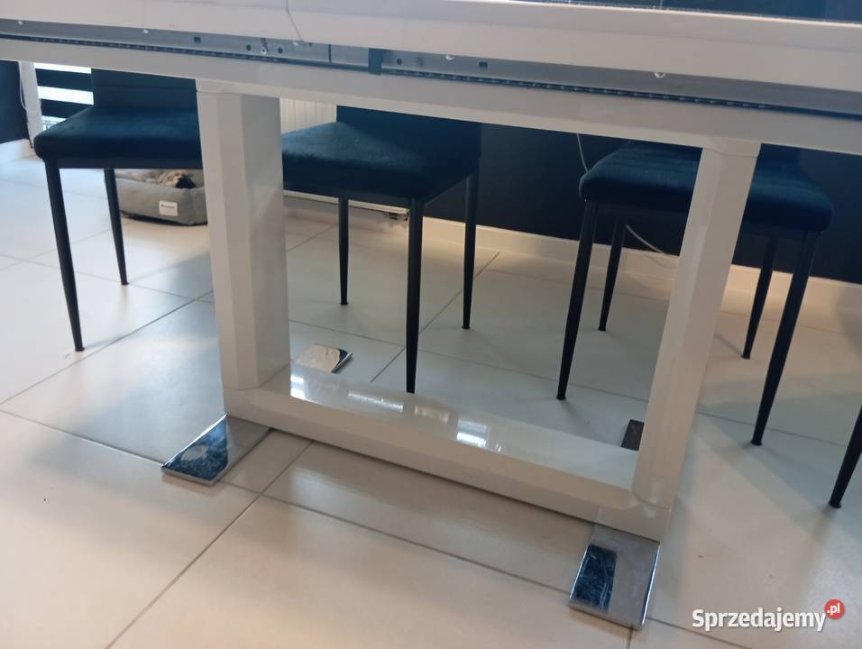 Stół biały rozkładany 90cm Ustka