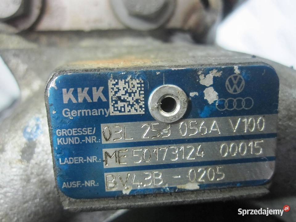 VW PASSAT 20 TDI 09r turbosprężarka 03L253056A