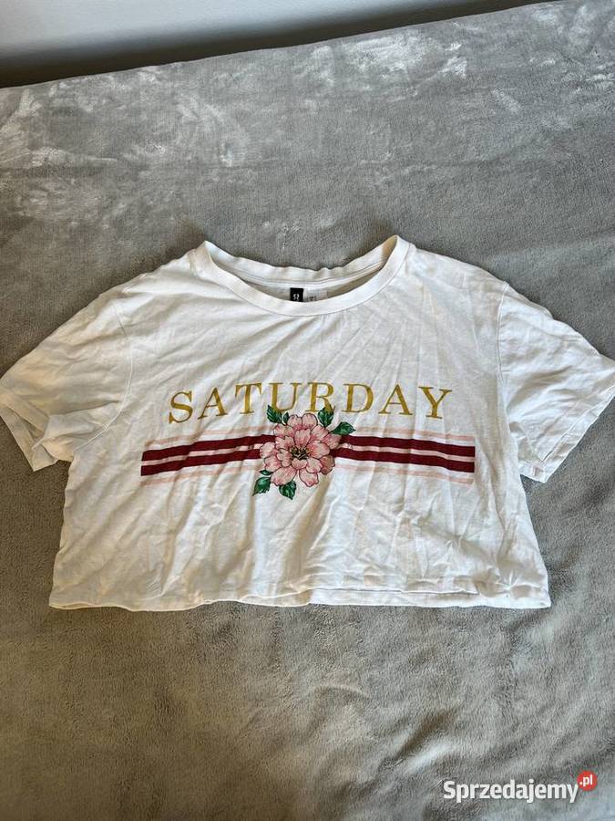 Tshirt crop top biały Jasło