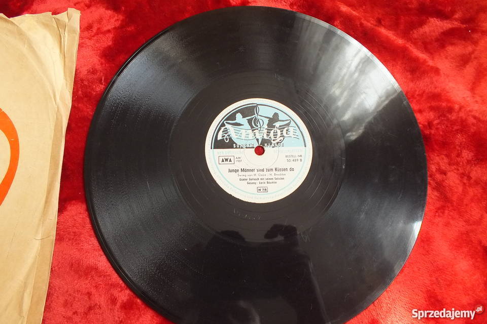 Płyta winylowa szelakowa niemiecka gruba i lubuskie Żary