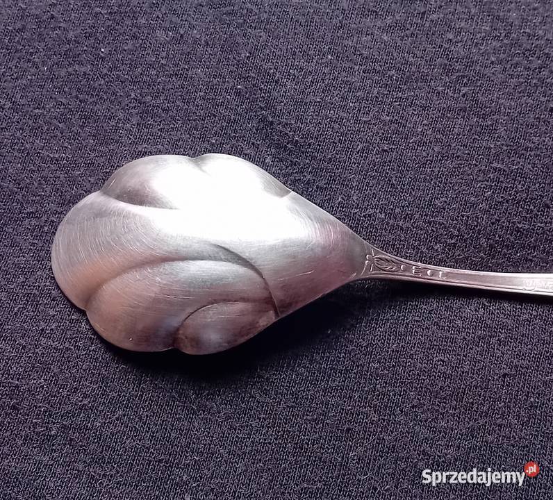 Platerowana łyżeczka do cukru Hefra wzór Koźminek