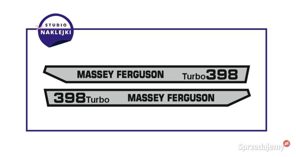 Naklejki Massey Ferguson 398 Turbo Ciągnik mazowieckie