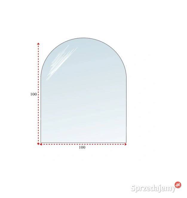 SZYBA 100X100 ŁUK BIAŁY PODSTAWA SZKLANA POD Skawina