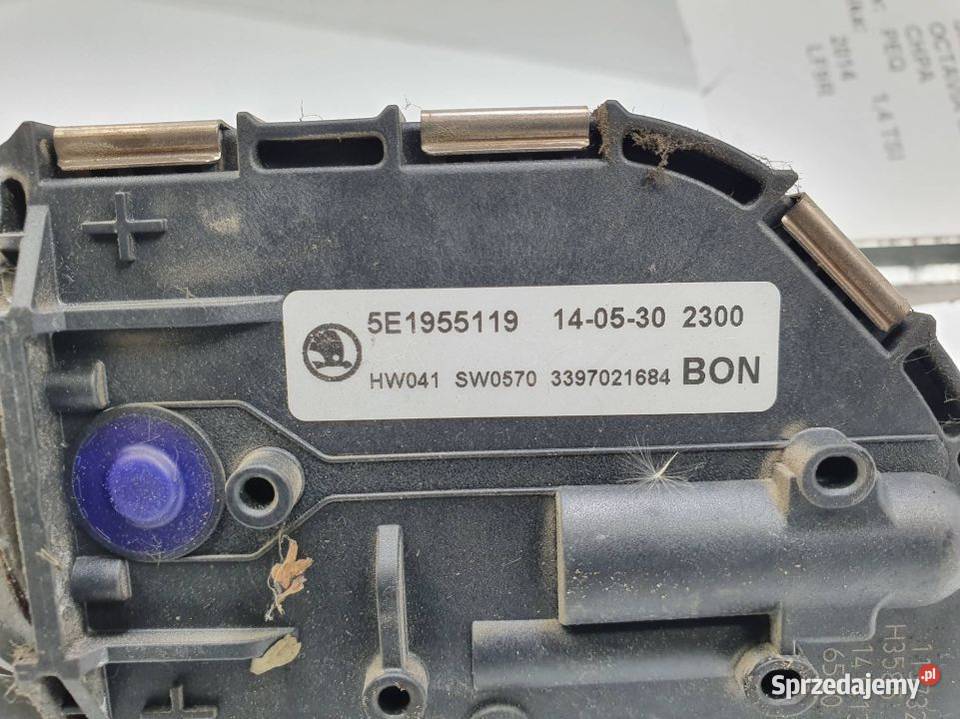 MECHANIZM WYCIERACZEK PRZÓD SKODA OCTAVIA III Lipno