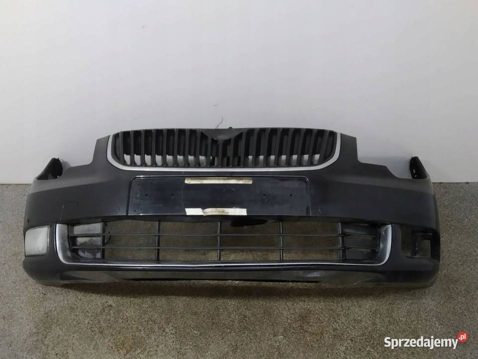 ZDERZAK PRZÓD PDC CZARNY 09R Skoda Superb II Rok produkcji 2009