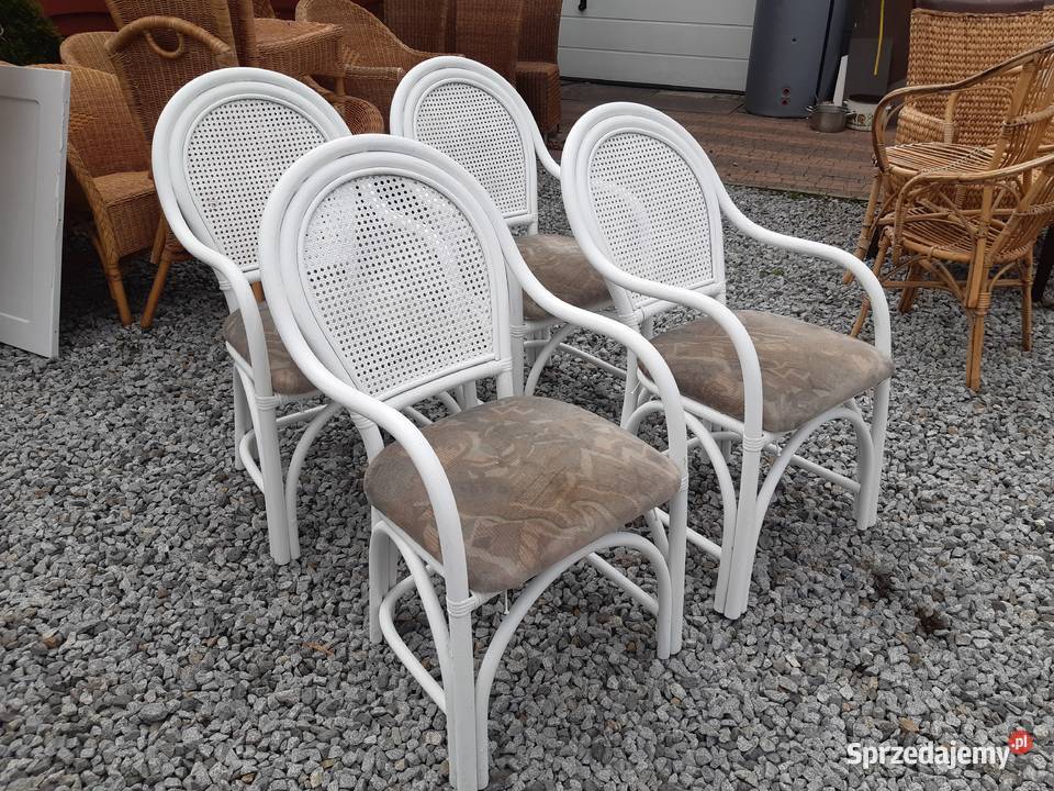 wygodne fotele ratanowe różne ilości dolnośląskie