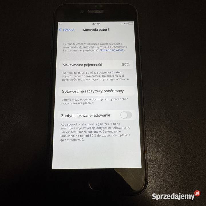 iPhone 7 32GB Czarny Bateria 85 Stan Szkło Apple / iPhone Warszawa