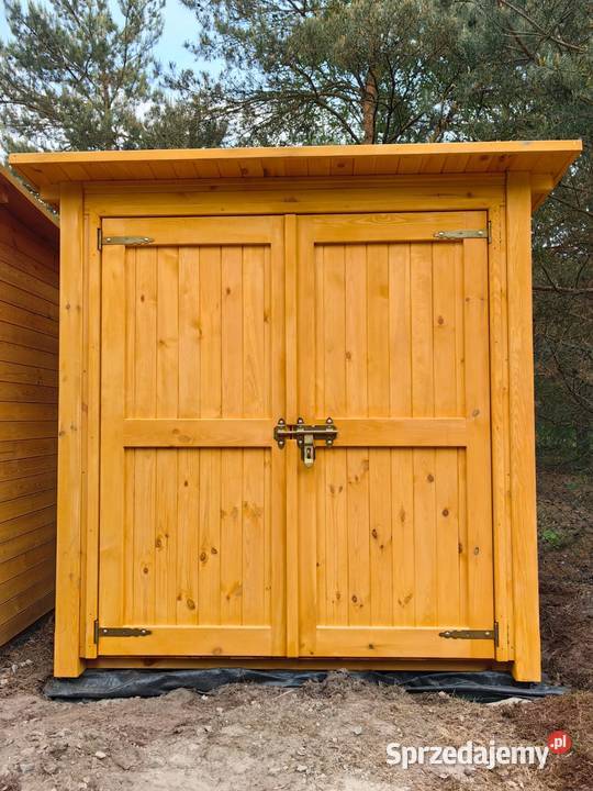 Domek narzędziowy drewniany 2 x 11m z podwójnymi