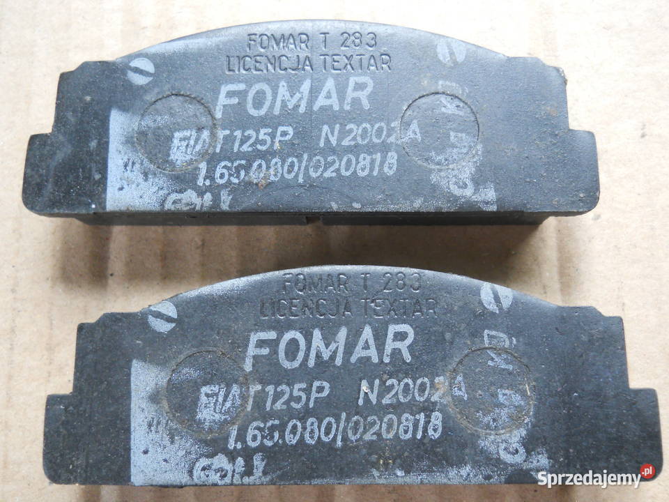 Klocki hamulcowe FOMAR do Fiata 125 FSO Polonez osobowe Biecz sprzedam