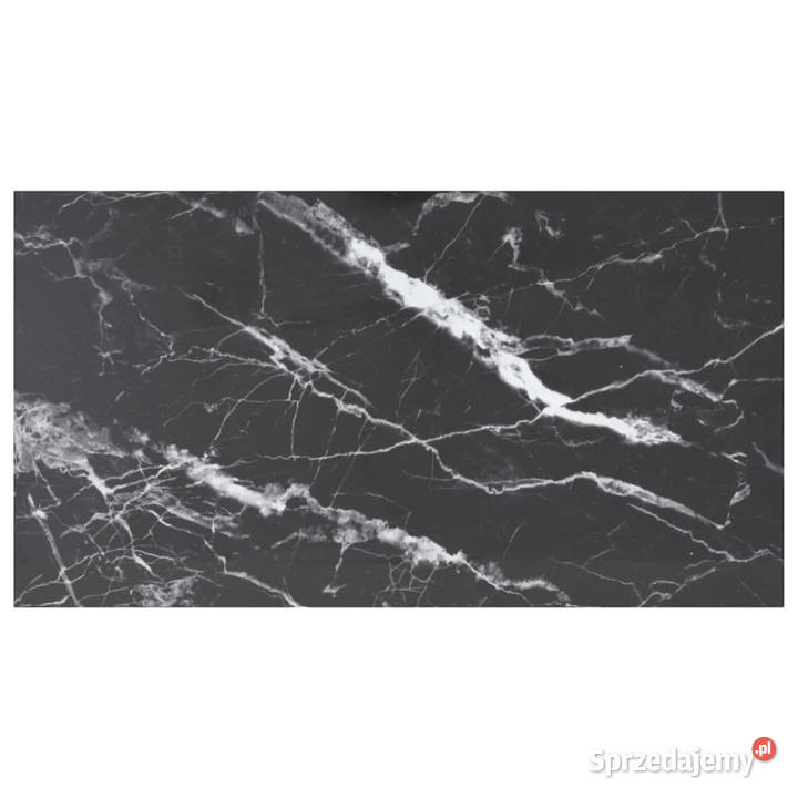 Blat stołu czarny 120x65 8 mm szkło z teksturą